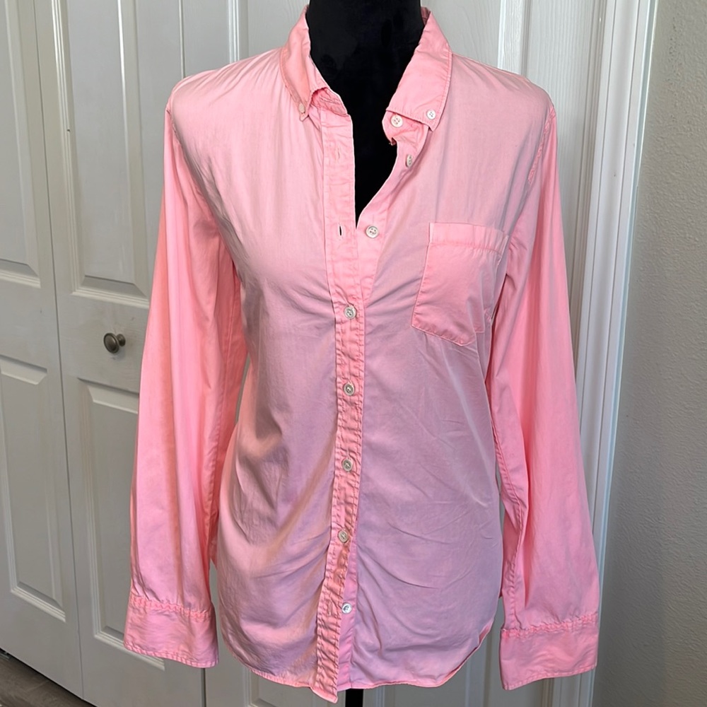 JCREW Coral button down shirt